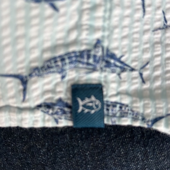 SOUTHERN TIDE Men's Balboa Printed Seersucker Short Sleeve Size M EUC - Picture 9 of 11